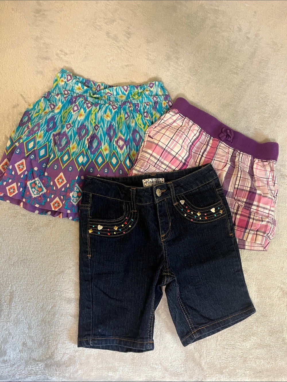 Bundle of 3 shorts/skort. girls size 7/8
